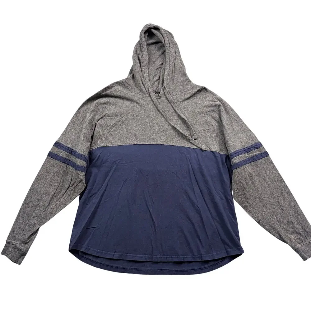 Women's Penn State Hooded Long Sleeve Shirt XL Colorblock PSU Hoodie Loose Fit - Picture 2 of 4